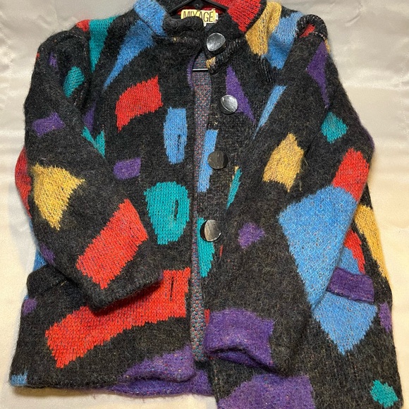 90’s Colorful Cardigan - Picture 2 of 2
